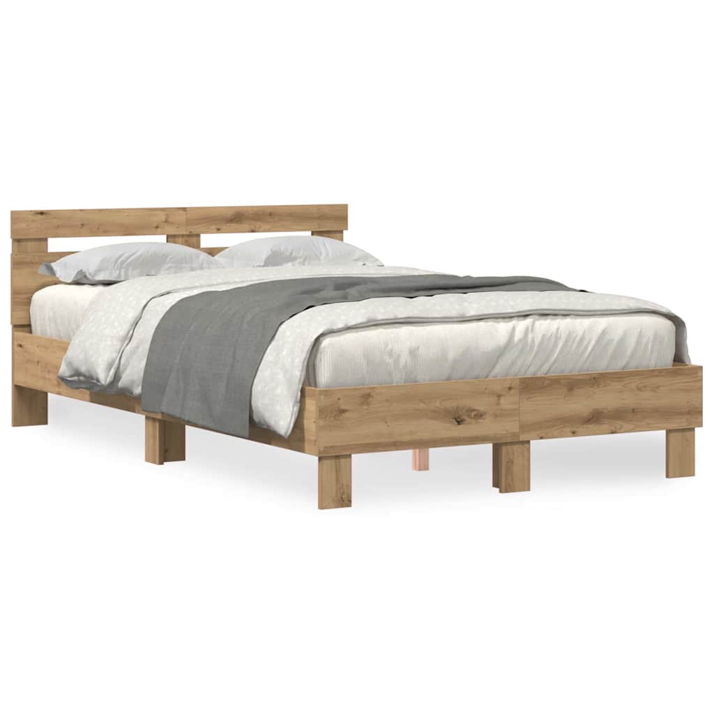 Sengestel Artisan Egetræ 135 x 190 cm Konstrueret træ