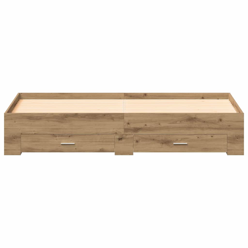 Sengestel Artisan Egetræ 180 x 200 cm Konstrueret træ