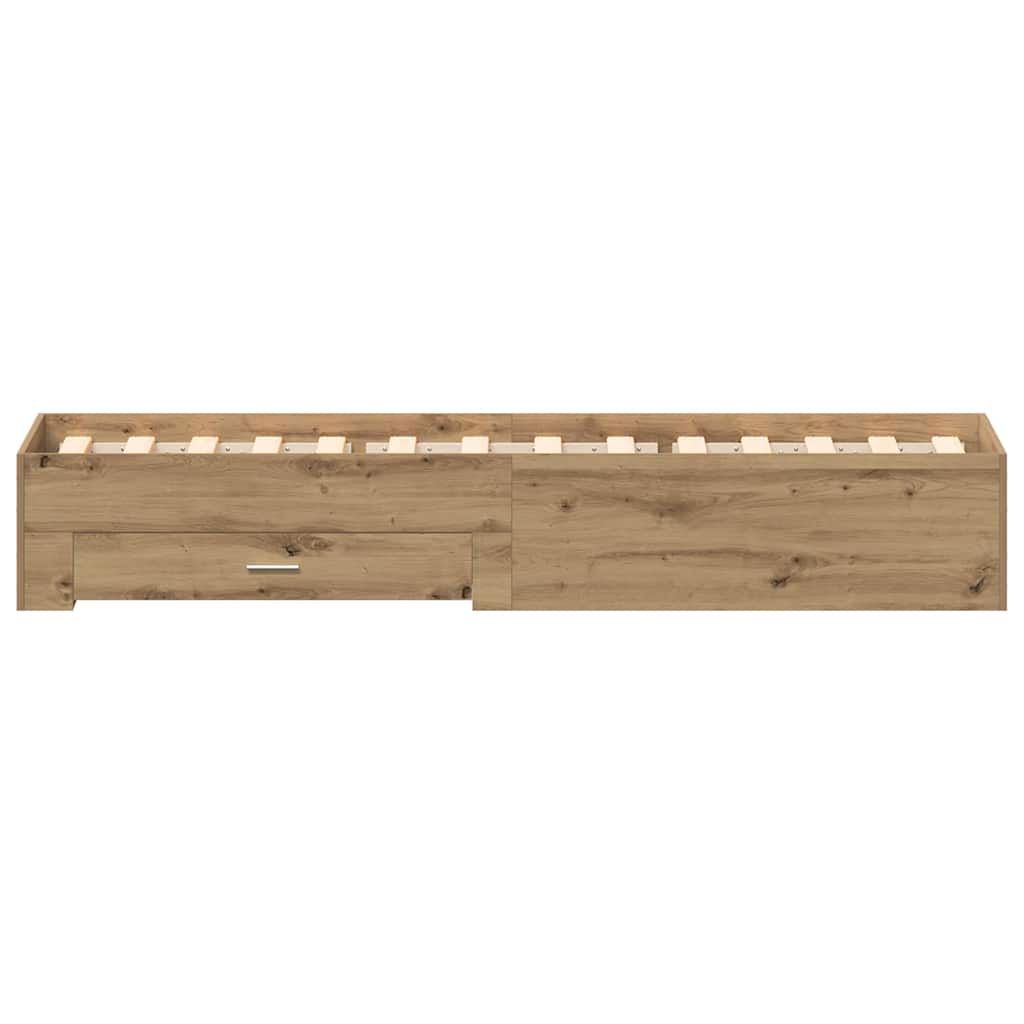 Sengestel Artisan Egetræ 100 x 200 cm Konstrueret træ
