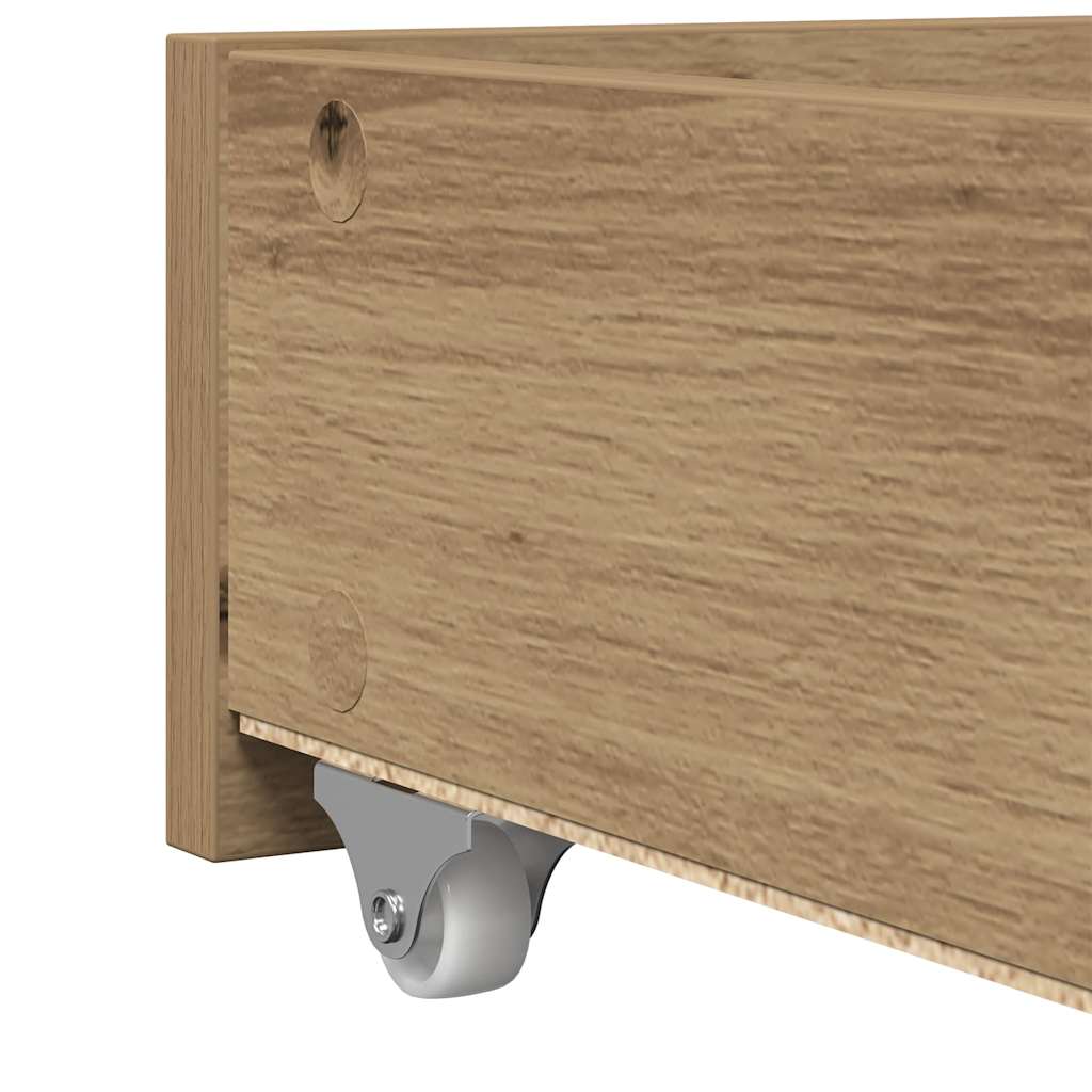 Daybed med skuffe Artisan Egetræ 90 x 200 cm Konstrueret træ