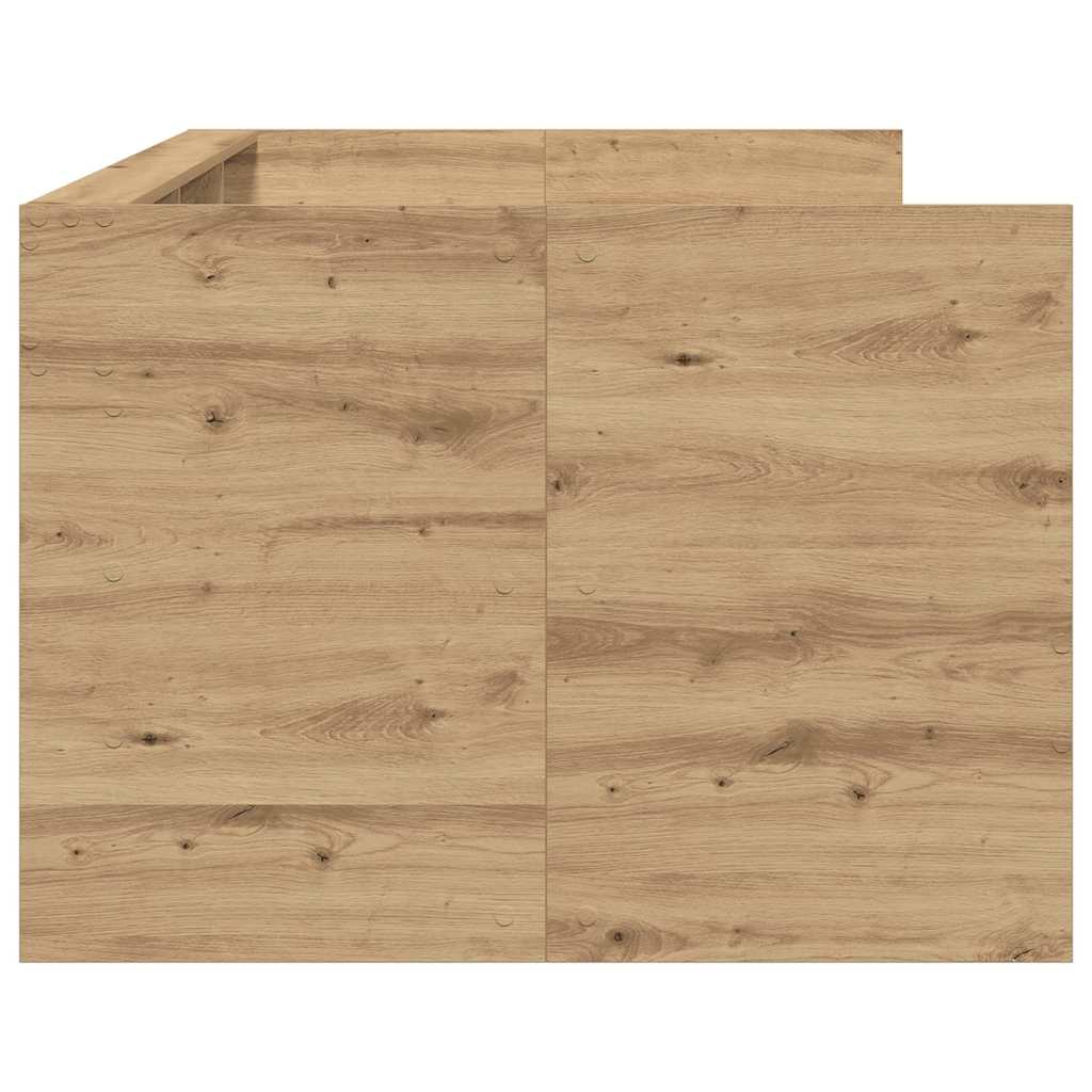 Daybed med skuffe Artisan Egetræ 90 x 190 cm Konstrueret træ