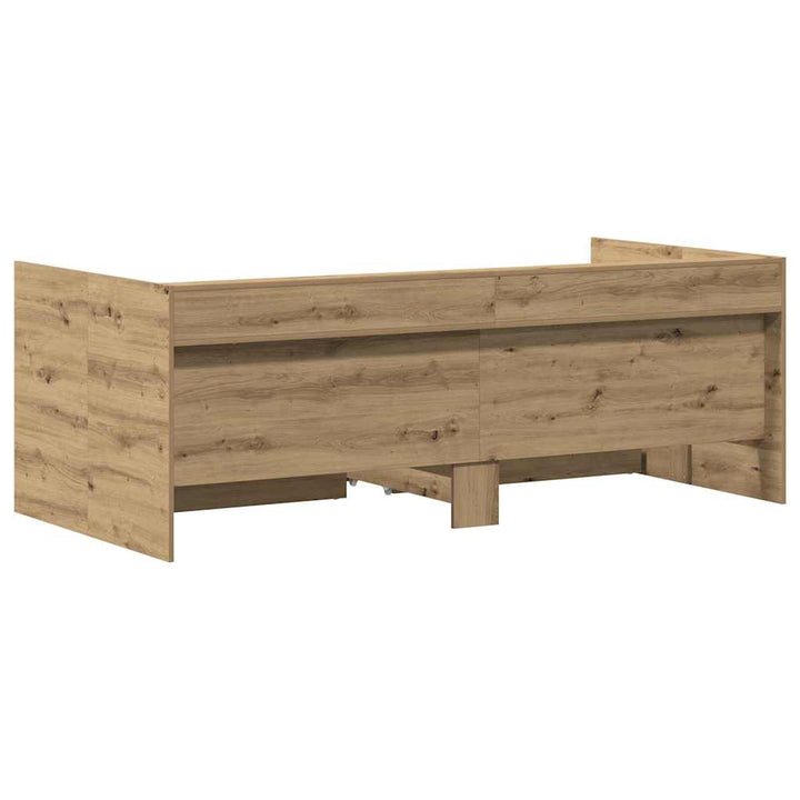 Daybed med skuffe Artisan Egetræ 75 x 190 cm Konstrueret træ