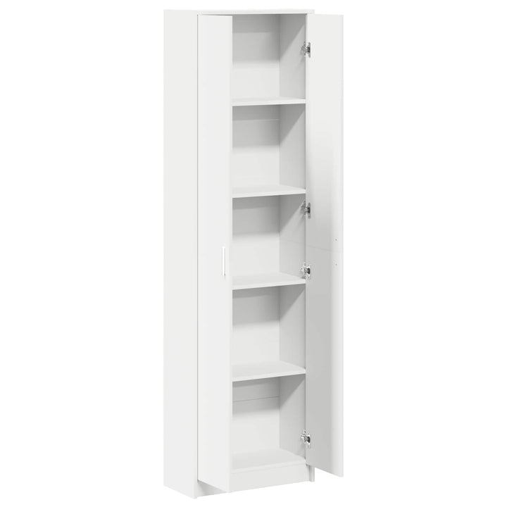 Garderobeskab med hylde Hvid 55 x 25 x 189 cm Konstrueret træ