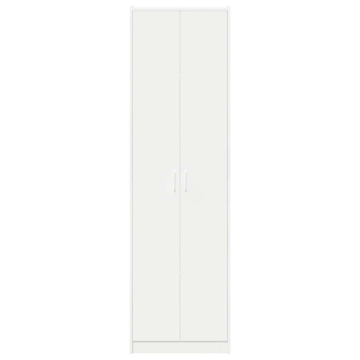 Garderobeskab Hvid 55 x 25 x 189 cm Konstrueret træ