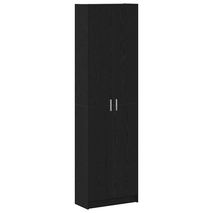Garderobeskab Sort eg 55 x 25 x 189 cm Konstrueret træ