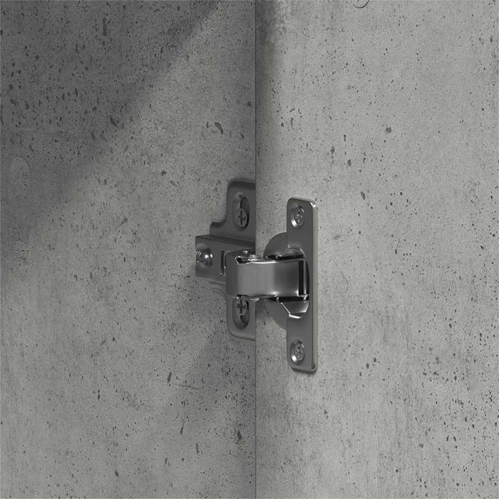 Garderobeskab Beton Grå 55 x 25 x 189 cm Konstrueret træ