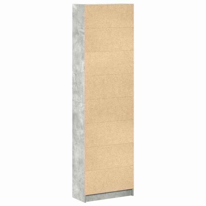 Garderobeskab Beton Grå 55 x 25 x 189 cm Konstrueret træ