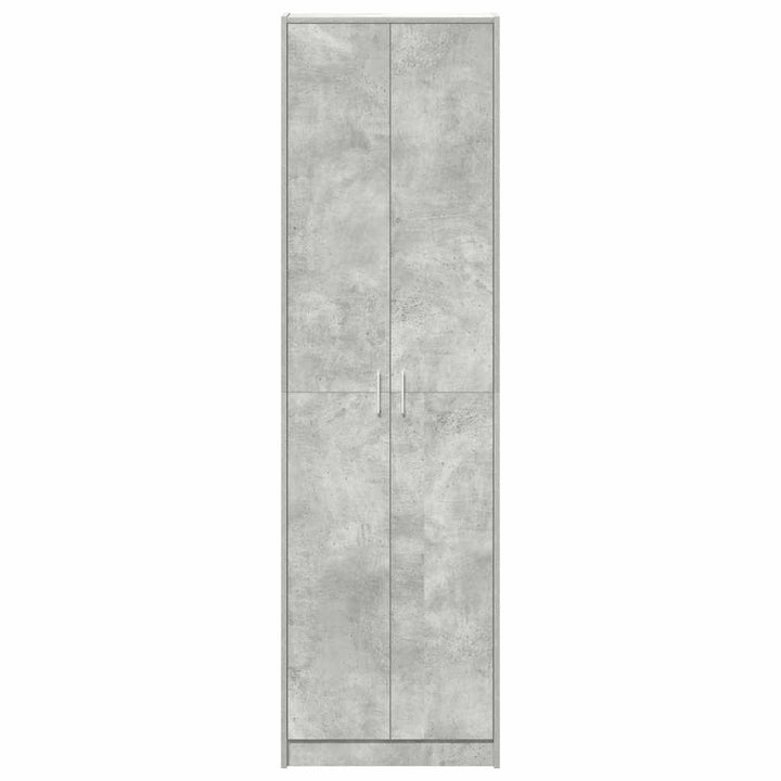 Garderobeskab Beton Grå 55 x 25 x 189 cm Konstrueret træ