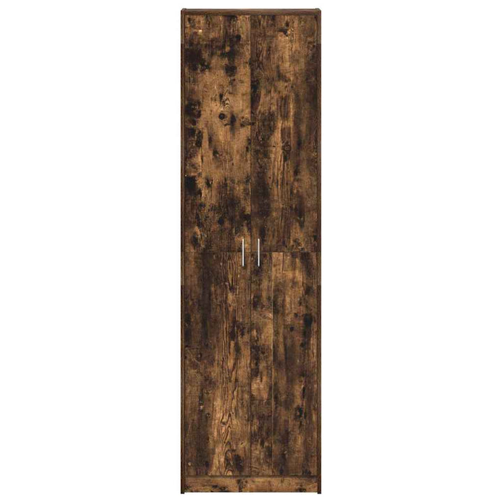 Garderobeskab Røget eg 55 x 25 x 189 cm Konstrueret træ