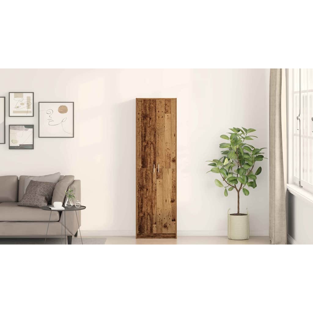 Garderobeskab Gammelt træ 55 x 25 x 189 cm Konstrueret træ