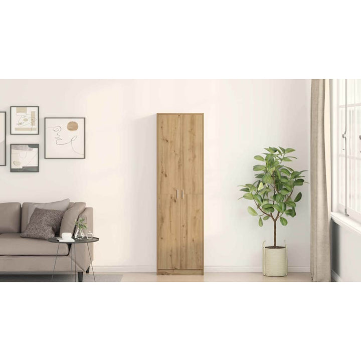 Garderobeskab Artisan Egetræ 55 x 25 x 189 cm Konstrueret træ