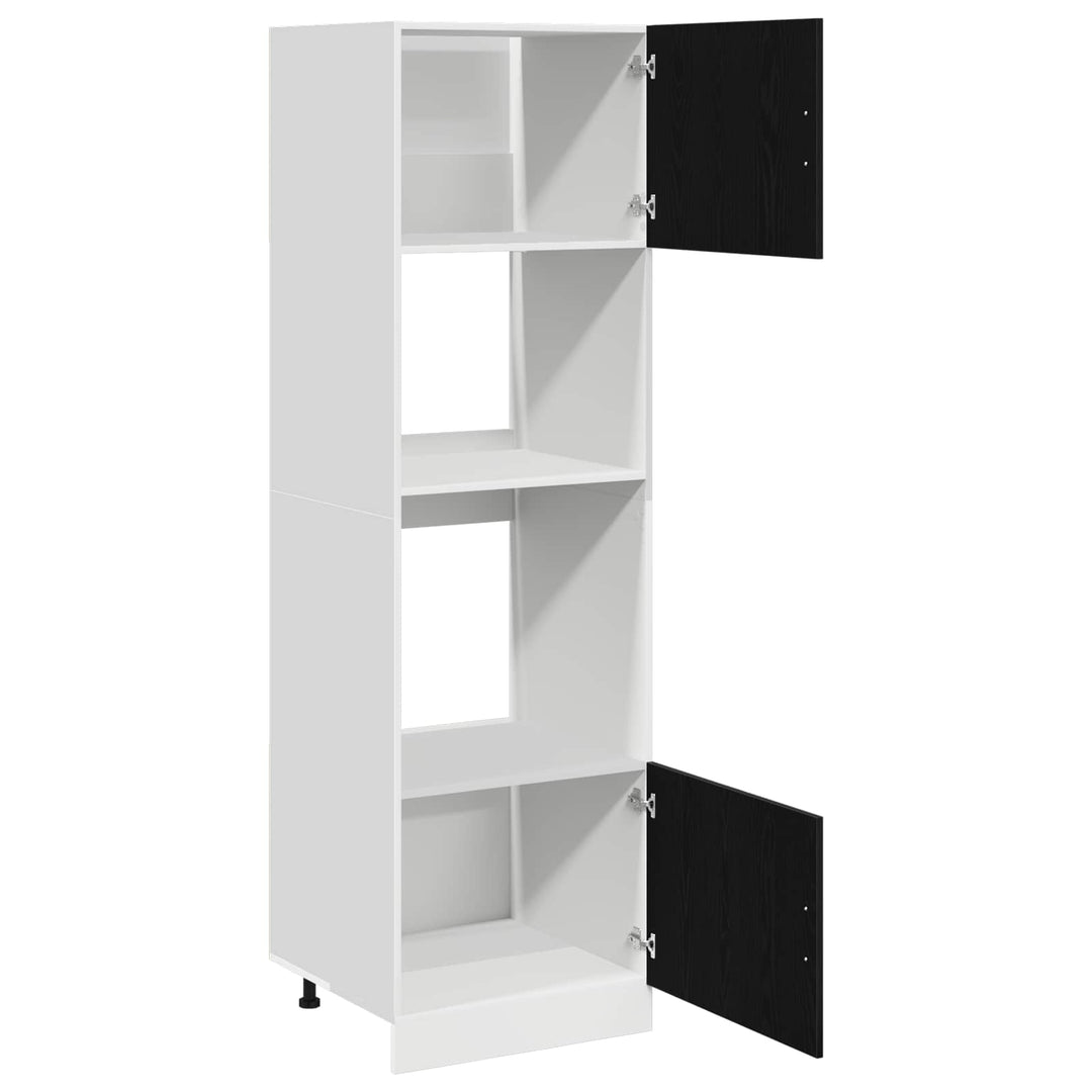 Hængeskab Sort eg 60 x 57 x 207 cm Konstrueret træ