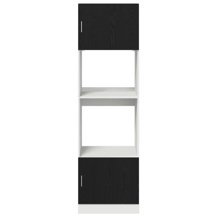 Hængeskab Sort eg 60 x 57 x 207 cm Konstrueret træ