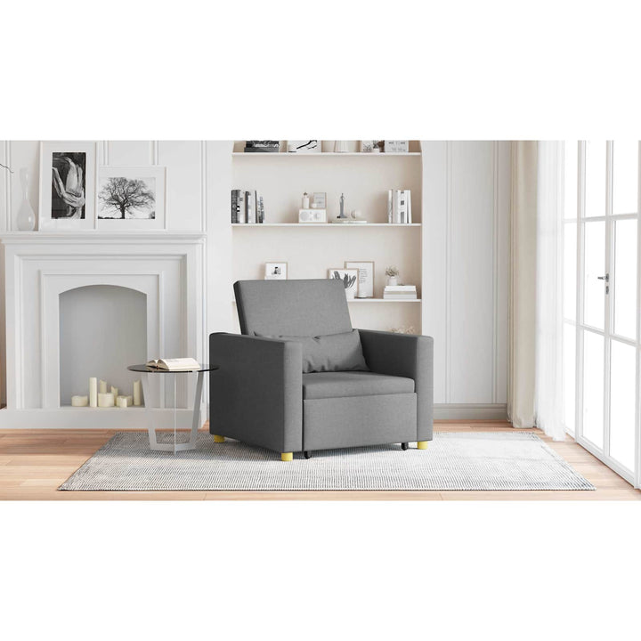 Utrækkelig sovesofa enkelt Mørkegrå 90 x 165 x 87 cm Stof