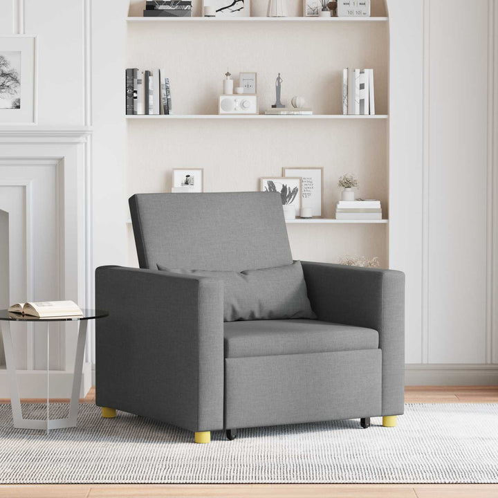 Utrækkelig sovesofa enkelt Mørkegrå 90 x 165 x 87 cm Stof