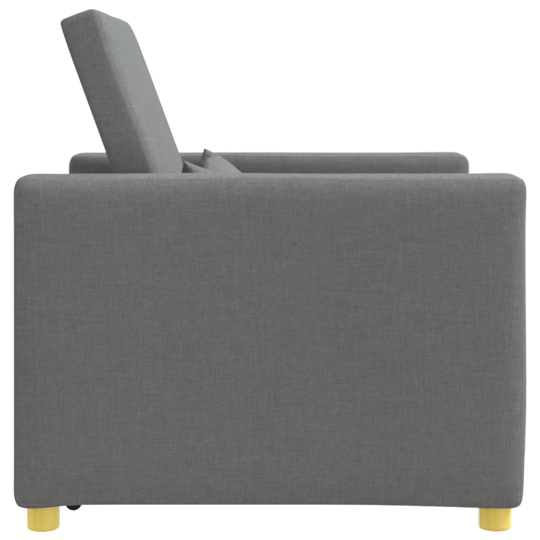 Utrækkelig sovesofa enkelt Mørkegrå 90 x 165 x 87 cm Stof