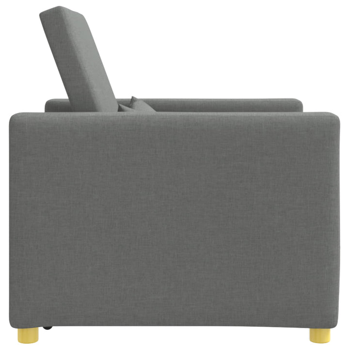 Utrækkelig sovesofa enkelt Mørkegrå 90 x 165 x 87 cm Stof