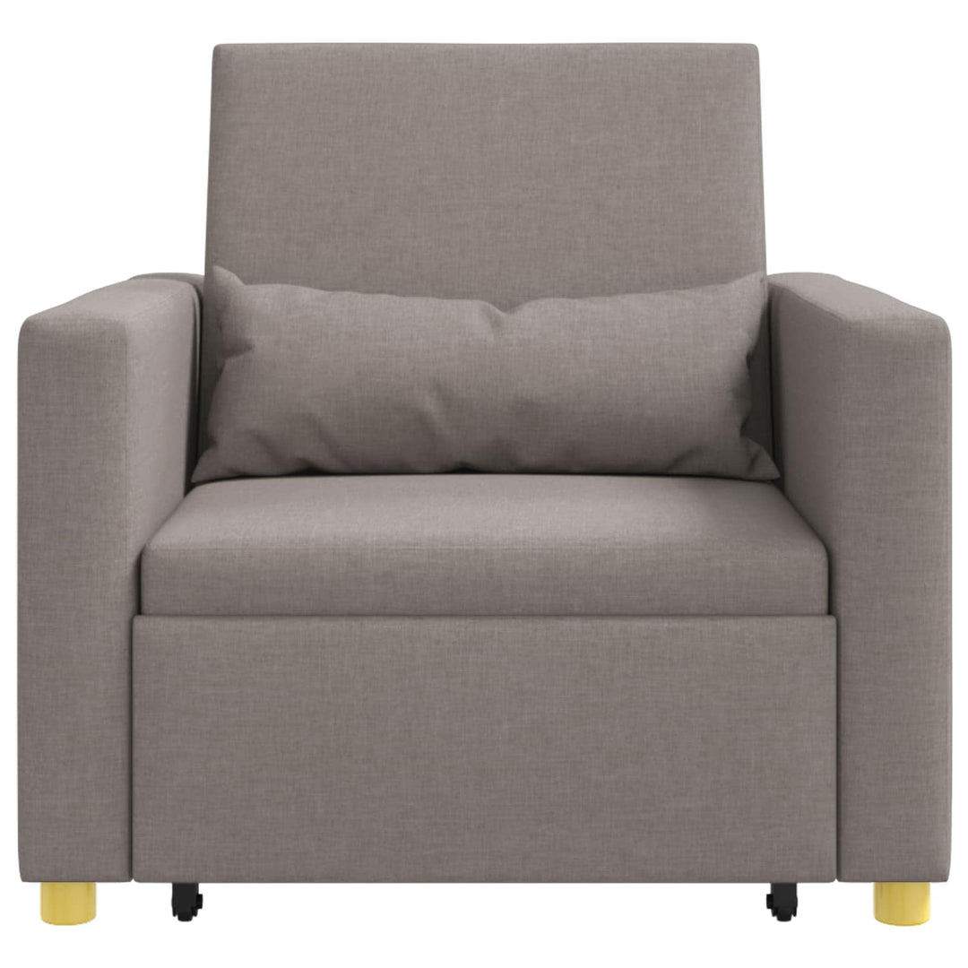 Utrækkelig sovesofa enkelt Gråbrun 90 x 165 x 87 cm Stof