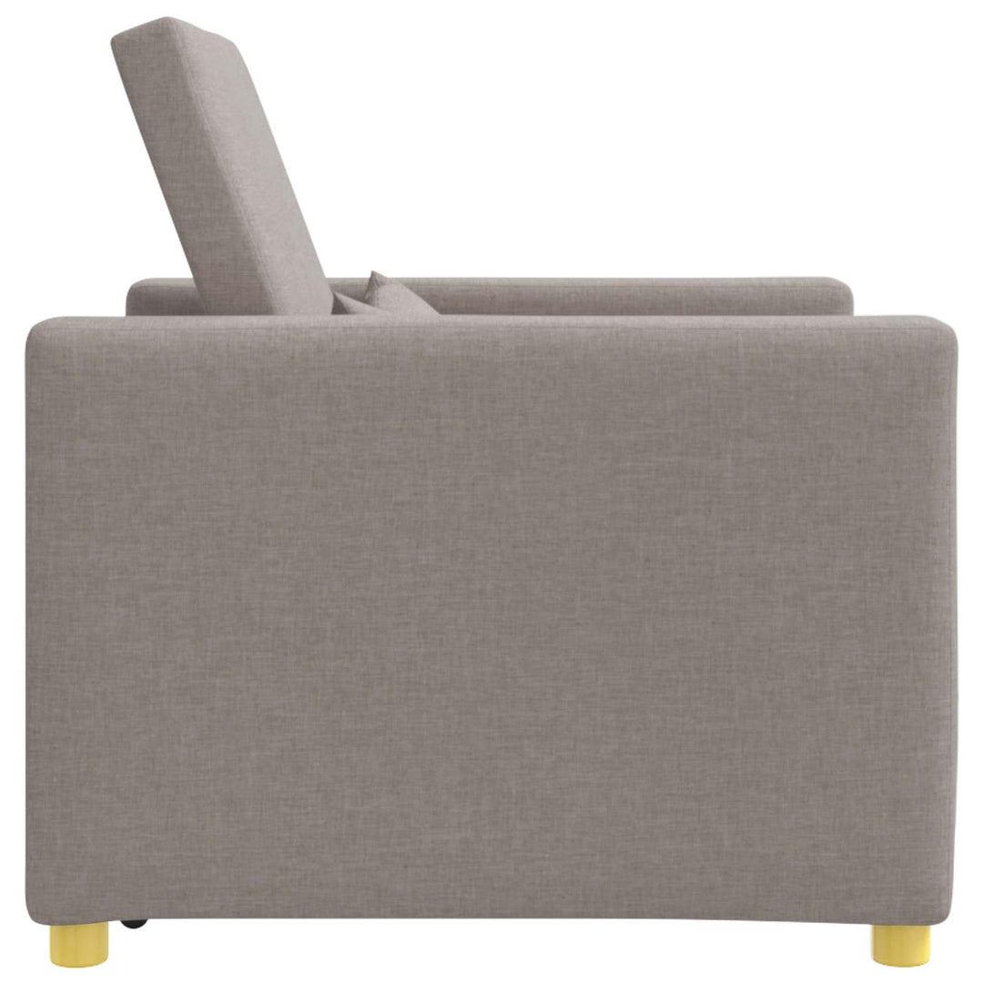 Utrækkelig sovesofa enkelt Gråbrun 90 x 165 x 87 cm Stof