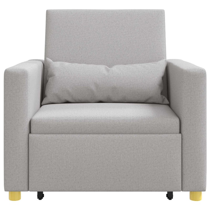 Utrækkelig sovesofa enkelt med hjul Sky grey Stof