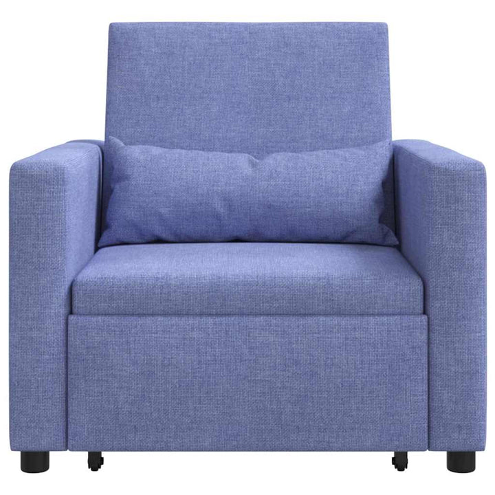 Utrækkelig sovesofa enkelt Jeans Blå 90 x 165 x 87 cm Stof