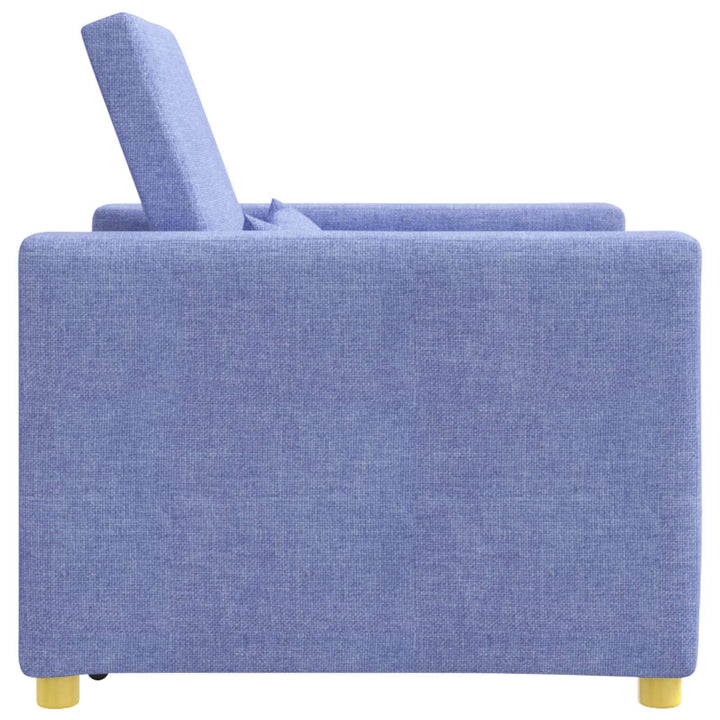 Utrækkelig sovesofa enkelt Jeans Blå 90 x 165 x 87 cm Stof