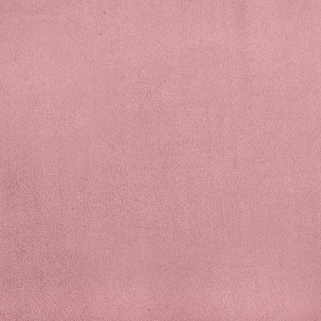 Utrækkelig sovesofa enkelt Lys pink 90 x 165 x 87 cm Fløjl
