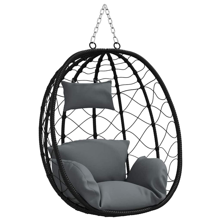 Hængende æggestol Antracit 91,5 x 54,5 x 107 cm polyrattan