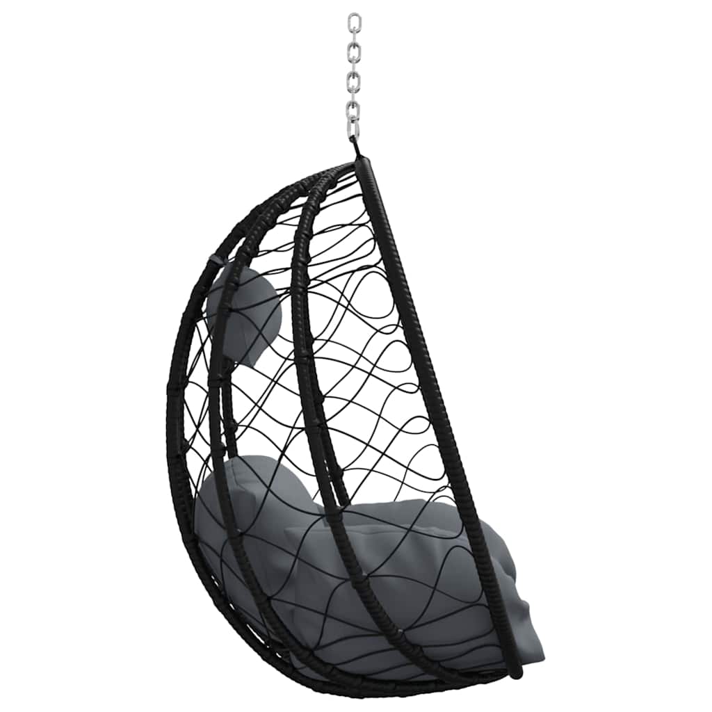 Hængende æggestol Antracit 91,5 x 54,5 x 107 cm polyrattan