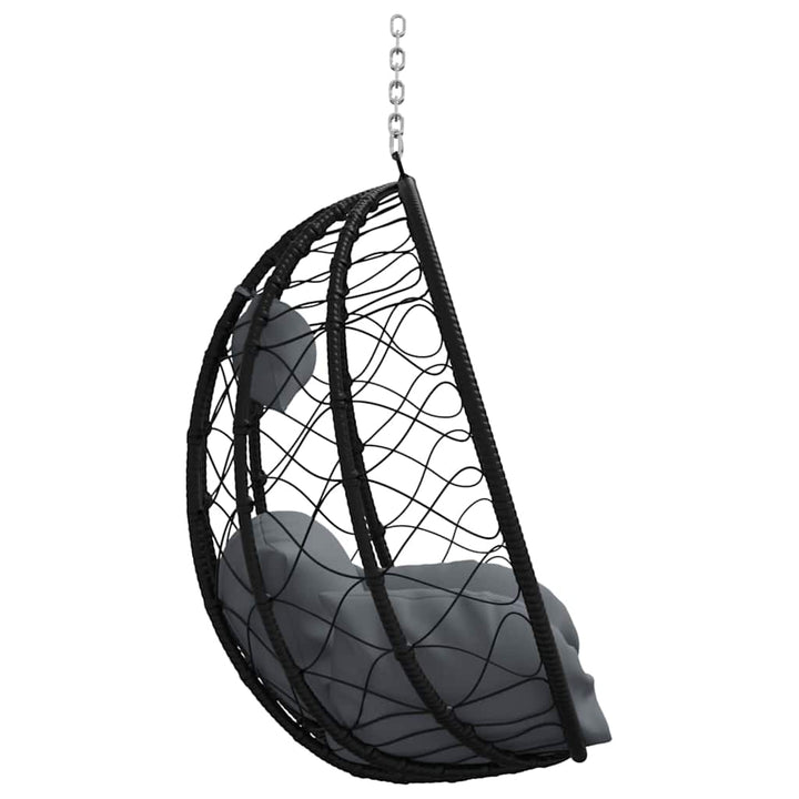 Hængende æggestol Antracit 91,5 x 54,5 x 107 cm polyrattan