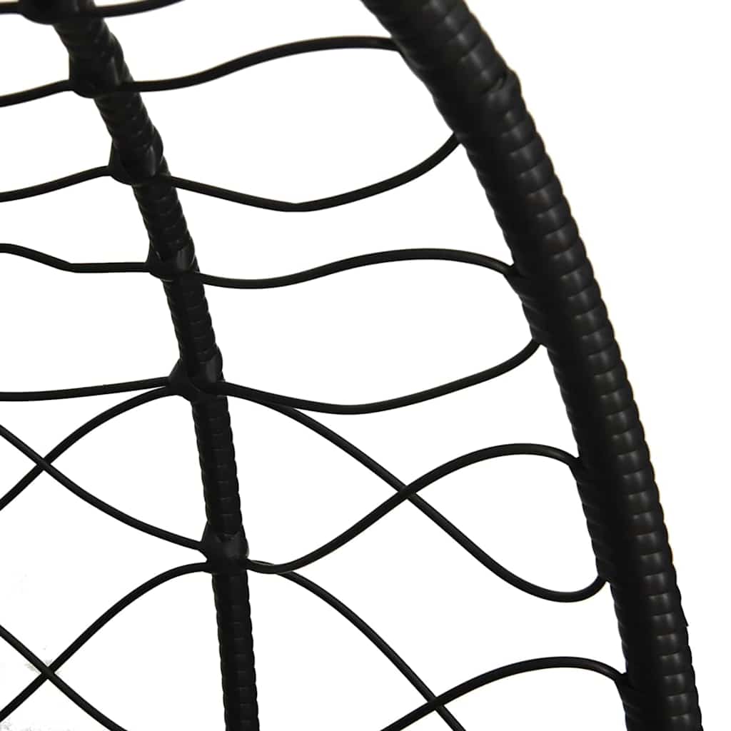 Hængende æggestol polyrattan 91,5 x 54,5 x 107 cm Brun