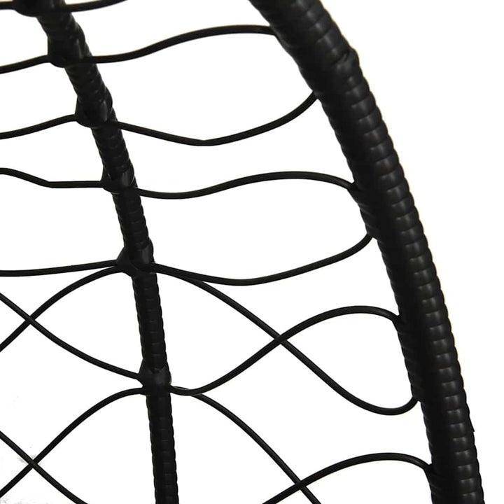 Hængende æggestol polyrattan 91,5 x 54,5 x 107 cm Brun
