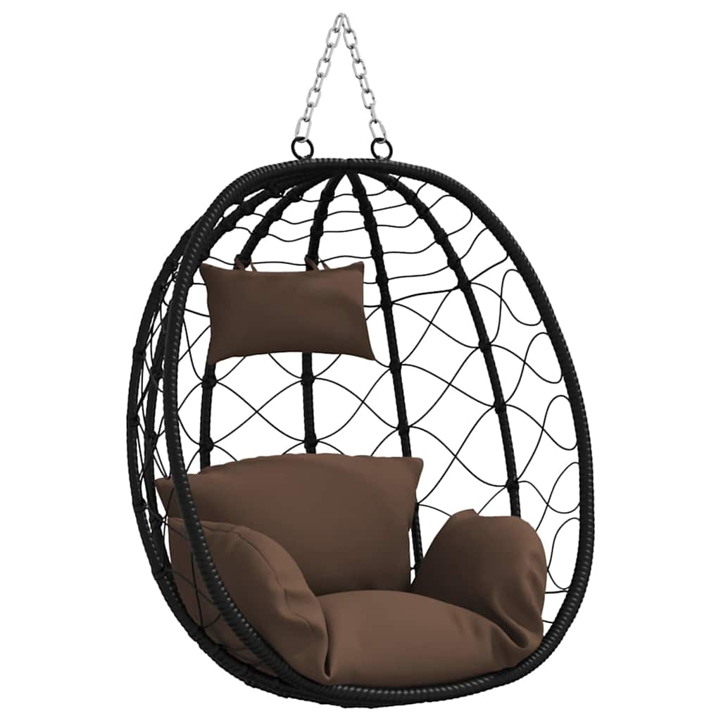 Hængende æggestol Brun 91,5 x 54,5 x 107 cm polyrattan
