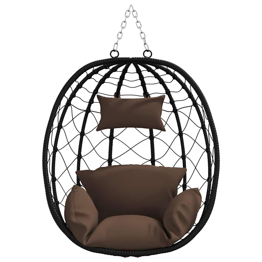 Hængende æggestol Brun 91,5 x 54,5 x 107 cm polyrattan