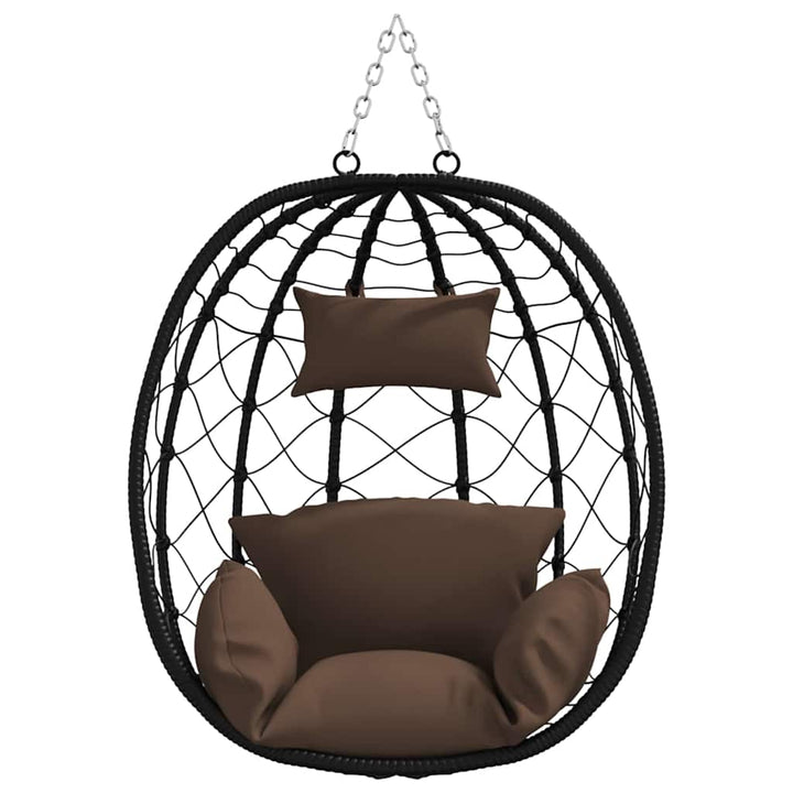 Hængende æggestol Brun 91,5 x 54,5 x 107 cm polyrattan