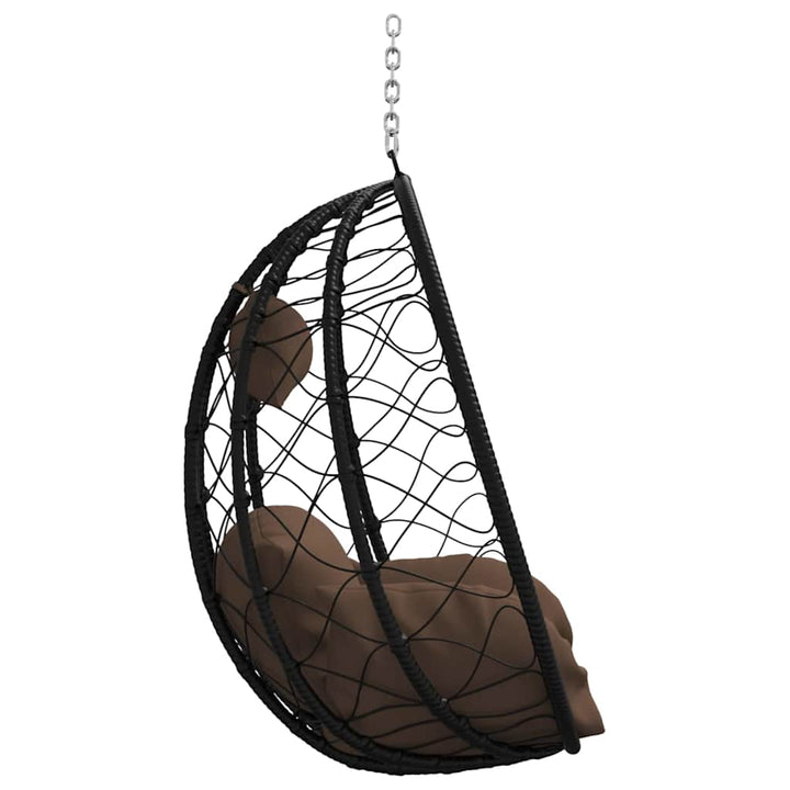 Hængende æggestol Brun 91,5 x 54,5 x 107 cm polyrattan