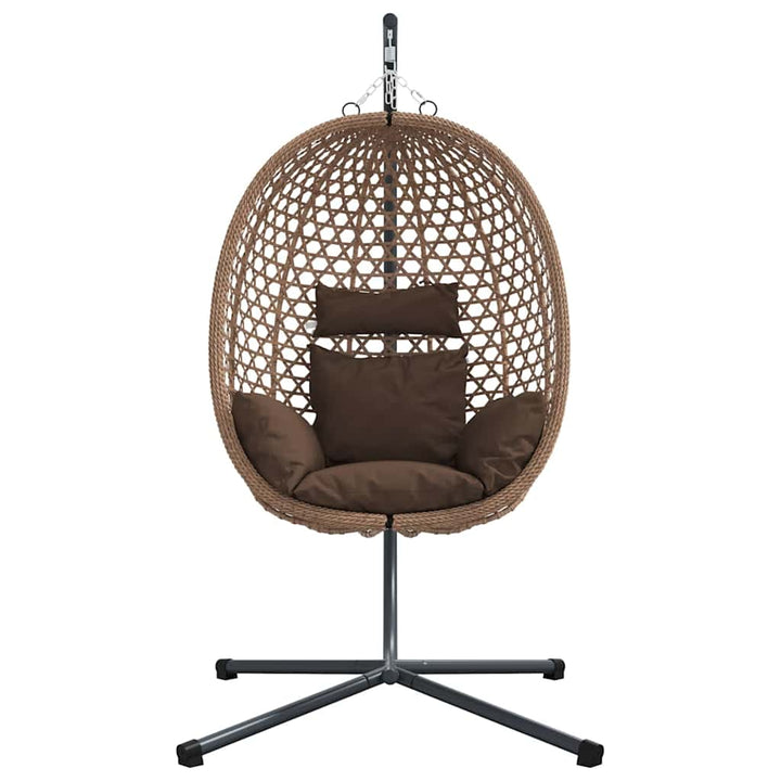 Hængende æggestol Brun 104 x 100 x 191 cm polyrattan