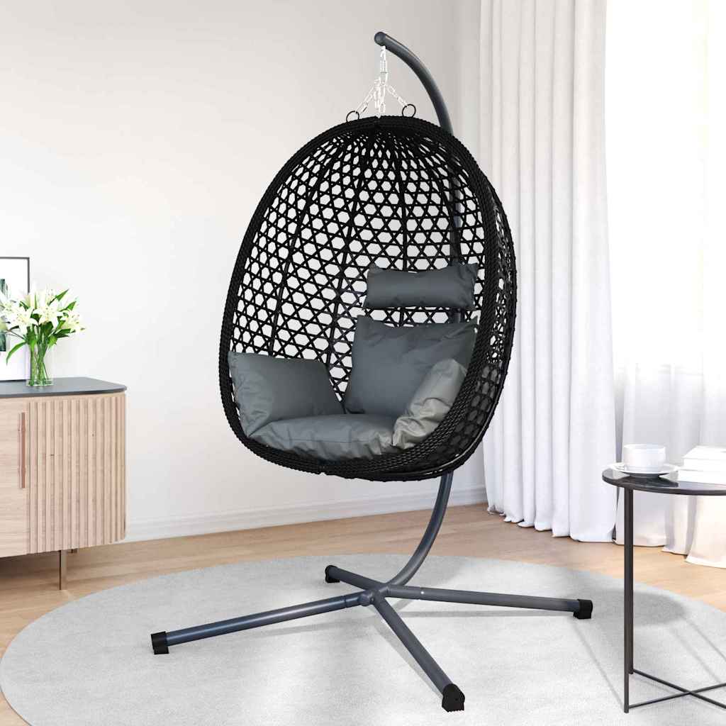 Hængende æggestol polyrattan 104 x 100 x 191 cm