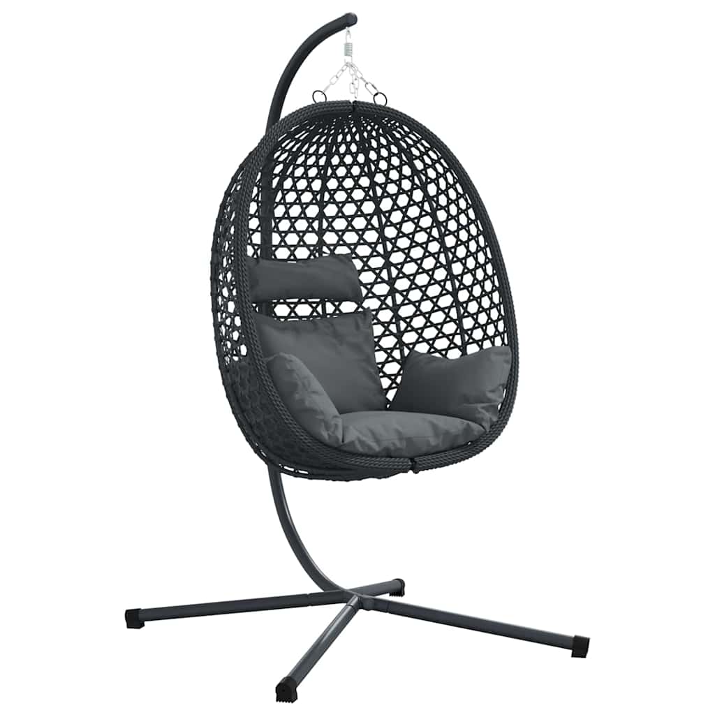 Hængende æggestol polyrattan 104 x 100 x 191 cm