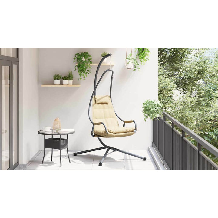 Hængende æggestol Stål 94 x 107 x 196,5 cm Beige