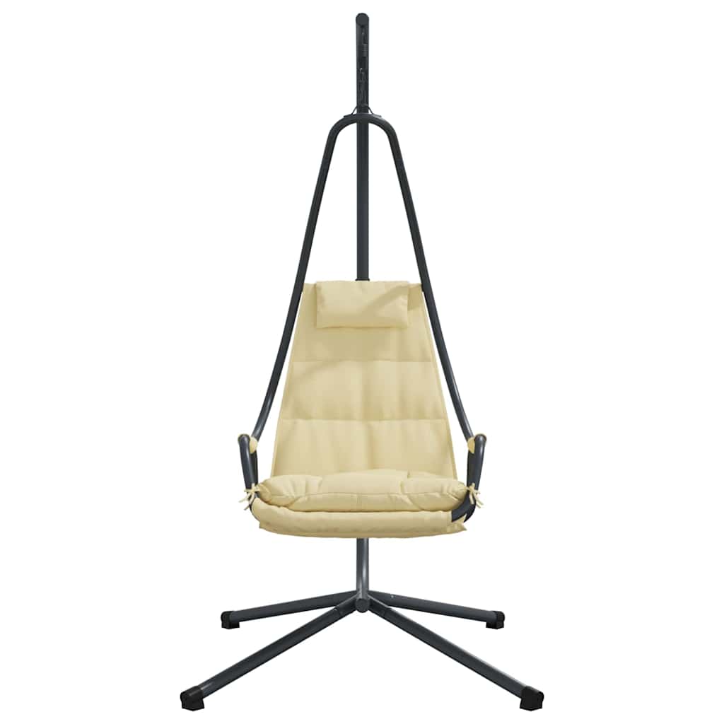 Hængende æggestol Beige 94 x 107 x 196,5 cm Stål