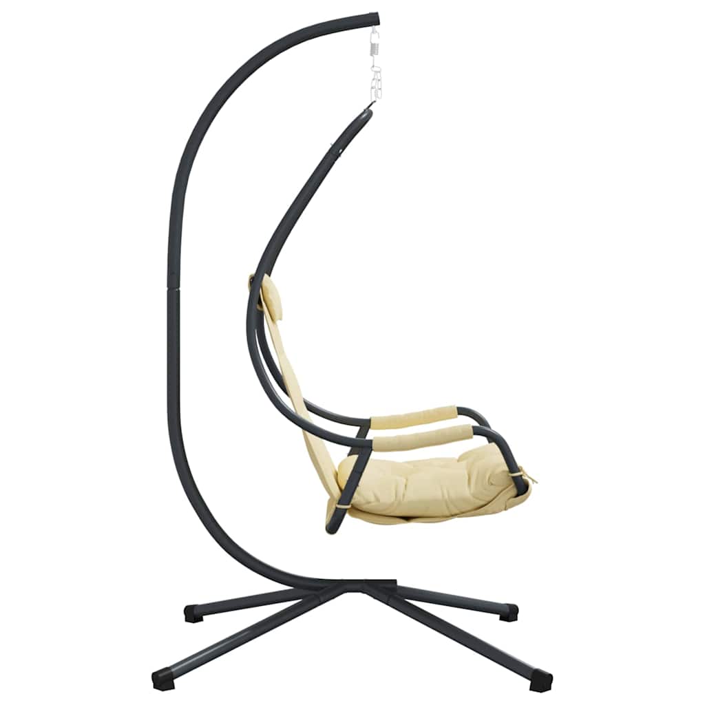 Hængende æggestol Beige 94 x 107 x 196,5 cm Stål