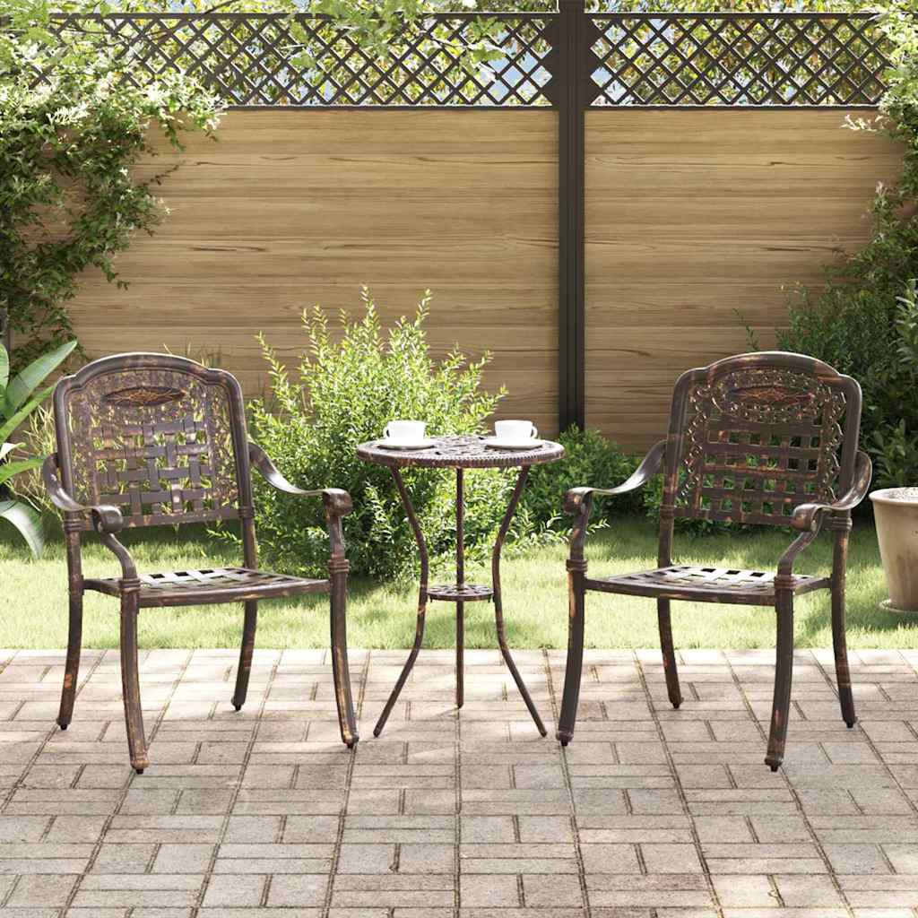 Have Stol 2 stk. Bronze Aluminium