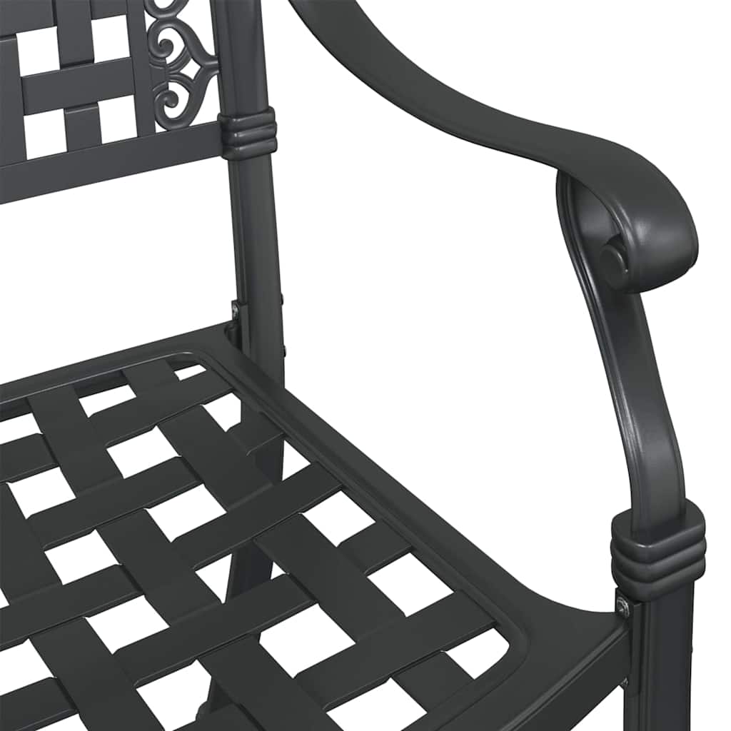 Have Stol 2 stk. Sort Aluminium