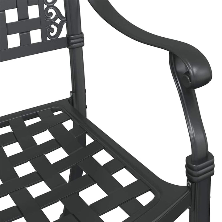 Have Stol 2 stk. Sort Aluminium