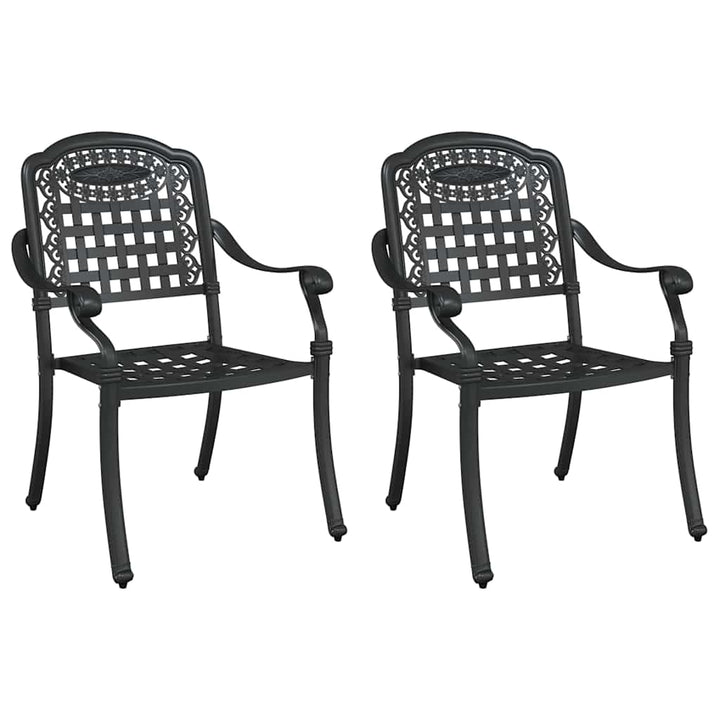 Have Stol 2 stk. Sort Aluminium