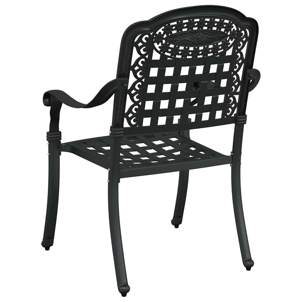Have Stol 2 stk. Sort Aluminium
