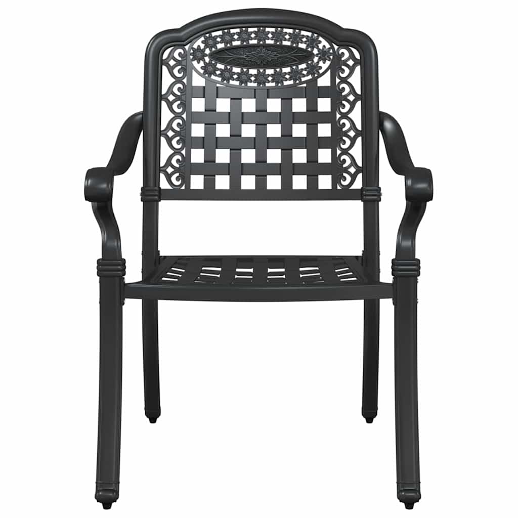Have Stol 2 stk. Sort Aluminium