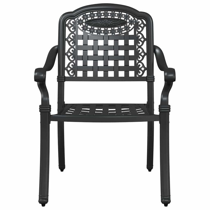 Have Stol 2 stk. Sort Aluminium