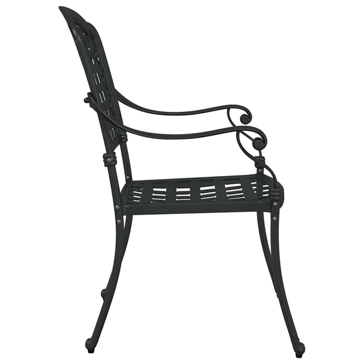 Have Stol 2 stk. Sort Aluminium